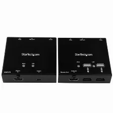 Extensor Ecualizador Startech.com St121usbhd 1080p, Soporta Cat5, Cat5e, Cat6, 1 Salida Hdmi, Distancia Máxima 50 M, Color Negro