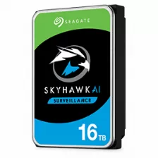 Disco Duro Seagate Surveillance Hdd Skyhawk Ai 16000 Gb, Serial Ata Iii, 7200 Rpm, Cache 256 Mb, 3.5