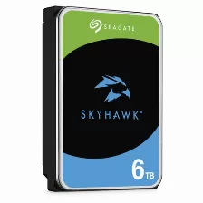 Disco Duro Seagate Skyhawk 6tb, Sata Iii, 6 Gbit/s, Cache 256mb, 5400rpm, 3.5 Pulgadas, Videovigilancia