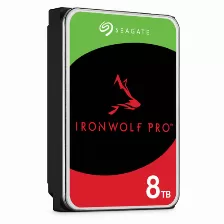 Disco Duro Seagate Ironwolf Pro St8000nt001 8 Tb, Serial Ata Iii, 7200 Rpm, Cache 256 Mb, 3.5