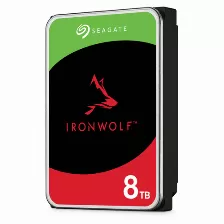 Disco Duro Seagate Ironwolf 8tb, Sata Iii, 6 Gbit/s, Cache 256mb, 7200rpm, 3.5 Pulgadas, Pc