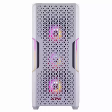 Gabinete Xpg Starker Air, Ventana Lateral, Rgb, Ventiladores Frontales 1x120mm, Traseros 1x120mm, Blanco