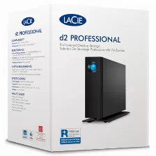 Disco Duro Externo Lacie D2 Professional 20 Tb, Usb Tipo C 3.2 Gen 1 (3.1 Gen 1), Negro