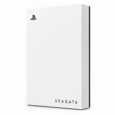 Disco Duro Externo Seagate Stlv500010, 5tb, Micro-usb 2.0/3.2 Gen1, Para Ps5 Y Ps4, Led Azul, Blanco