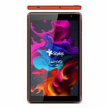 Tablet Stylos Taris V2, 8 Pulg., Quad Core, Resolucion Ips 1280x800, Ram 2gb, Almacenamiento 32gb, Wifi, Android 11, Usb-c, Incluye Funda, Color Rojo