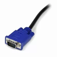 Cables Para Kvm Startech.com Cable Kvm De 4.5m Ultra Delgado 2-en-1 Vga Usb - Hd15 Macho A Macho, 4.6 M, Vga, Negro, Usb, Usb A + Vga, Vga