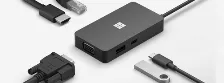 Hub Microsoft Docking Tipo C Swv-00001, Usb-c, 1xusb 3.0, 1xusb-c, 1xhdmi, 1xvga, 1xrj-45, Negro (swv-00001)