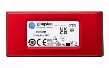 Ssd Externo Kingston Xs1000r, 2 Tb, 1050mb/s, 1000mb/s, Usb Tipo C, 3.2, Rojo