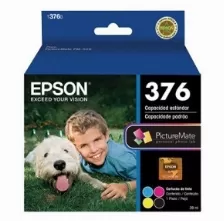 Cartucho De Tinta Epson T376020-al Original, Negro, Cian, Magenta, Amarillo, Compatibilidad Picturemate Pm-525