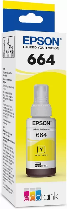 Botella De Tinta Epson Amarillo T664420 70 Ml Original