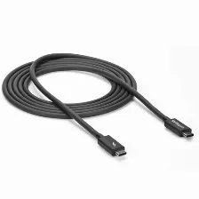 Cable Thunderbolt Startech.com Cable Thunderbolt 3 Pasivo De 2m - 20gbps - Pd 100w - Video 4k - Cable Thunderbolt - Certificado Thunderbolt - Compatible Con Usb4 / Modo Alt Dp - Thunderbolt 4 - Usb...