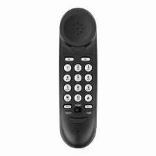 Teléfono Steren Tel-008n, Teléfono Analógico / Dect, Terminal Con Conexión Por Cable, Altavoz, Identificador De Llamadas, Negro