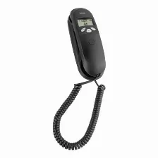 Teléfono Steren Tel-008n, Teléfono Analógico / Dect, Terminal Con Conexión Por Cable, Altavoz, Identificador De Llamadas, Negro