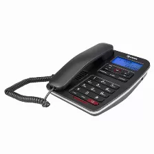 Telefono Alambrico Steren, Pantalla Con Luz De Fondo, 5 Alarmas Programables, Altavoz, Indicador Luminoso De Llamada Entrante, (tel-225)