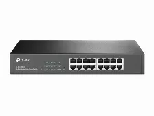 Switch Tp-link Tl-sg1016de Gestionado, L2, Cantidad De Puertos 16, Gigabit Ethernet (10/100/1000), 32 Gbit/s, Negro