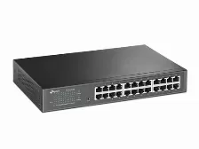 Switch Tp-link Tl-sg1024de Gestionado, L2, Cantidad De Puertos 24, Gigabit Ethernet (10/100/1000), 48 Gbit/s, Negro