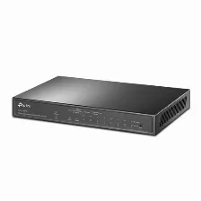 Switch Tp-link Tl-sg1210mpe Gestionado, L2, Cantidad De Puertos 9, (poe +) 8, Gigabit Ethernet (10/100/1000), 20 Gbit/s, Negro