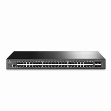Switch Tp-link Tl-sg3452 Gestionable L2/l3 48 Puertos, Gigabit Ethernet (10/100/1000) 104 Gbit/s 1u, Negro