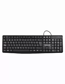 Teclado Techzone Teclado Alámbrico Alámbrico, Conexión Usb, 105 Teclas, Color Negro, Cable De 13.5 M