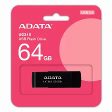 Memoria Usb Adata Uc310 64 Gb Usb Tipo A, 3.2 Gen 1 (3.1 Gen 1), Color Negro