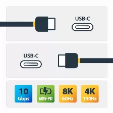 Cable Usb Startech.com Transferencia De Datos 10000 Mbit/s, Color Negro