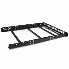 Riel Startech.com Tipo Riel De Estante, Color Negro, Material Acero, Peso Max. 25 Kg, Kit De Montaje Si, Tornillos Incluidos Si, Capacidad Del Rack 1u