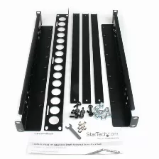 Riel Startech.com Tipo Riel De Estante, Color Negro, Material Acero, Peso Max. 25 Kg, Kit De Montaje Si, Tornillos Incluidos Si, Capacidad Del Rack 1u