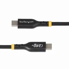 Cable Usb Startech.com Usb2epr1m Transferencia De Datos 480 Mbit/s, Color Negro