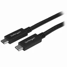 Cable Usb Startech.com Transferencia De Datos 10000 Mbit/s, Color Negro
