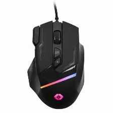 Mouse Perfect Choice V-930709 8 Botones, 7200 Dpi, Interfaz Usb Tipo A, Color Negro