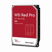 Disco Duro Western Digital Red Pro 16 Tb, Sata, 7200 Rpm, Cache 512 Mb, 3.5