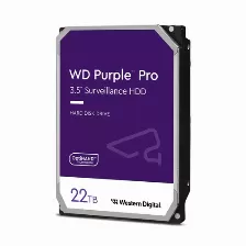 Disco Duro Western Digital Purple Pro 22 Tb, Serial Ata Iii, 7200 Rpm, Cache 512 Mb, 3.5