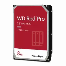 Disco Duro Interno Wd Red Pro 8tb 3.5 Escritorio Sata3 6gb/s 512mb 7200rpm 24x7 Hotplug Nas 1-24 Bahias Wd8005ffbx