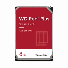 Disco Duro Western Digital Red Plus Red Plus 8 Tb, Serial Ata Iii, 5640 Rpm, Cache 256 Mb, 3.5