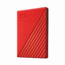 Disco Duro Externo Western Digital My Passport 1 Tb, Usb Tipo A 3.2 Gen 1 (3.1 Gen 1), Rojo