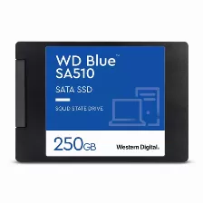 Ssd Western Digital Blue Sa510 250gb, 2.5 Pulg, Serial Ata Iii 6 Gbit/s, Lectura 555 Mb/s, Escritura 440 Mb/s