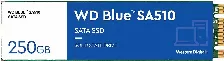 Ssd Interno Wd Blue 250gb, M.2 Sata Sa510, 555 Mbs Lectura, Color Azul