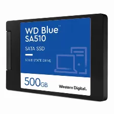 Ssd Western Digital Blue Sa510 500 Gb, 2.5 Pulgadas, Serial Ata Iii 6 Gbit/s, Lectura 560 Mb/s, Escritura 510 Mb/s
