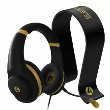 Audífonos 4gamers Xp-goldr-blk-4g Diadema Para Juego, Micrófono Boom, Conectividad Alámbrico, Conector De 3.5 Mm Si, Color Negro, Oro