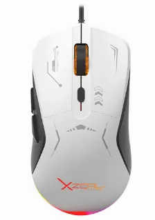 Mouse Gamer Xzeal Xst-401 Rgb 7200 Dpi 6 Botones, Color Blanco