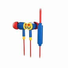 Audífonos Xtech Xte-m100cm Intra Auditivo Para Llamadas/música, Micrófono En Línea, Conectividad Alámbrico, Conector De 3.5 Mm Si, Color Azul, Rojo