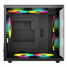 Gabinete Gamer Xzeal Cubo, Ventana Cristal, 2x Vent Frontales, 1x Vent Trasero 120mm, Negro Reparado (refurbished)