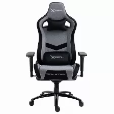 Silla Gamer Xzeal Xzslt50 Mecanismo De Rana, Asiento Acolchado, Reposa-brazos Si, Material Espuma, Peso Máximo 180 Kg, Color Negro, Gris