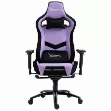 Silla Gamer Xzeal Chair Morada/ 180grados/soporte Lumbar/textil/pis