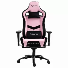 Silla Gamer Xzeal Chair Rosa/18 0grados/soporte Lumbar/textil/pisto