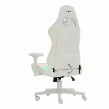 Silla Gamer Xzeal Xz15w, Ajustable, Reposa-brazos, Maximo 150 Kg, Blanco Rgb