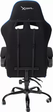 Silla Gamer Deportiva Xzeal Xz20 Ergonomica, Reclinable, Piston C3, Acero, Soporte Lumbar Azul/negro