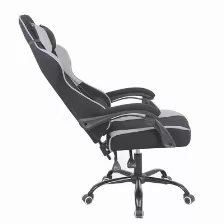 Silla Gamer Deportiva Xzeal Xz20, Acero, Textil, Alto Desempeno, Piston C3, Soporte Lumbar Negro/gris (xzsxz20b)