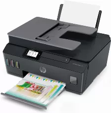 Multifuncional Hp Smart Tank Impresora Todo-en-uno 615 Inalámbrica, Inyección De Tinta Térmica, Impresión A Color, 4800 X 1200 Dpi, Copia A Color, A4, Impresión Directa