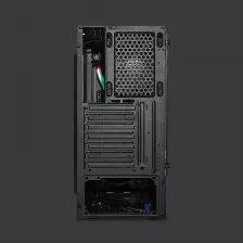 Gabinete Yeyian Ych-lar7-01bk Midi Tower, Pc, Soporta Atx, Micro Atx, 7 Ranuras De Expansión, Color Negro, Ventana Lateral Si, Iluminación Si, Fuente De Alimentación No, Ventiladores Traseros 1x 12...